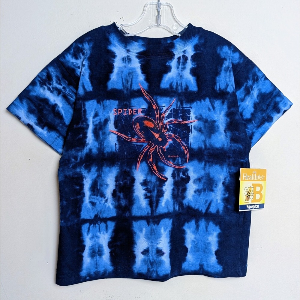 Vintage Health-Tex Spider Kid Match Tie Dye‎ Shirt Child's Size 6 USA NWT